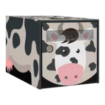 Sticker boîte aux lettres personnalisé Vache 2
