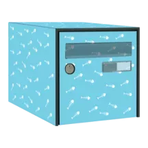 Sticker boîte aux lettres personnalisé Poisson
