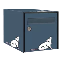 Sticker boîte aux lettres personnalisé Souris 2