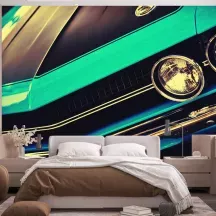 Papier Peint Panoramique Muscle Car Calandre