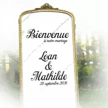 Lettrage adhésif mariage