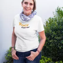 T-shirt femme 100% coton bio - famille - "Mamie d'amour"