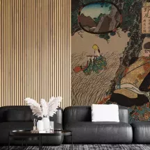 Papier Peint Panoramique Estampe 19e siècle Utagawa Kuniyoshi - Nojiri