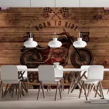 Papier Peint Panoramique Vintage Moto 2