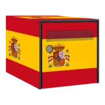 Sticker boîte aux lettres personnalisé Drapeau Espagne