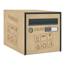 Sticker boîte aux lettres personnalisé carton