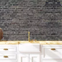 Papier peint Panoramique Briques grises