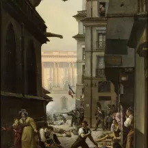 Affiche personnalisée Peinture 19e Paul-Claude Michel - Épisode du 29 juillet 1830