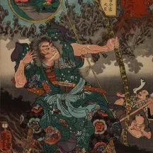 Affiche personnalisée Estampe 19e siècle Utagawa Kuniyoshi - Fukaya