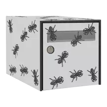 Sticker boîte aux lettres personnalisé Fourmis 2