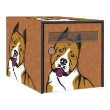 Sticker boîte aux lettres personnalisé American staff 2