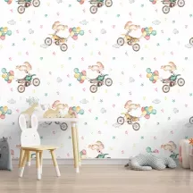 Papier Peint Panoramique Moto Cross Enfant