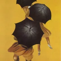 Affiche personnalisée Peinture 19e siècle Publicité - Parapluie-Revel