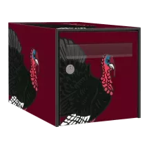 Sticker boîte aux lettres personnalisé Dindon 3