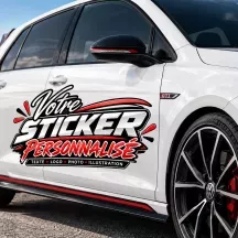 Sticker voiture personnalisé sur mesure