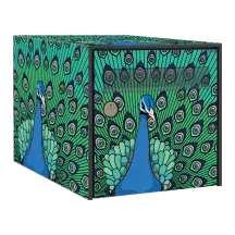 Sticker boîte aux lettres personnalisé Paon 2