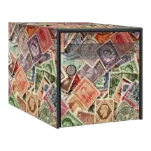 Sticker boîte aux lettres personnalisé Timbres