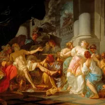 Affiche personnalisée Peinture 18e siècle Jacques-Louis David - La Mort de Sénèque