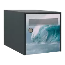 Sticker boîte aux lettres personnalisé Vagues