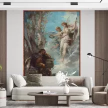 Papier Peint Panoramique Peinture 19e Henri-Léopold Lévy - Le Rêve du chevalier