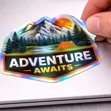 Sticker personnalisé holographique