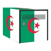 Sticker boîte aux lettres personnalisé Drapeau Algérie