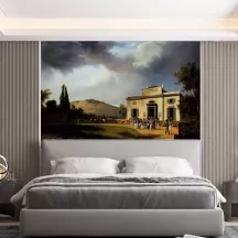 Papier Peint Panoramique Peinture 19e siècle Jean-Charles-Joseph Rémond - Le Pavillon de Bagatelle