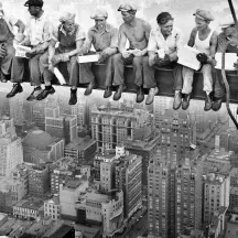 Affiche personnalisée Lunch at Top of a Skyscraper