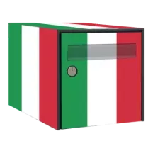 Sticker boîte aux lettres personnalisé Drapeau Italie