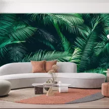 Papier Peint Panoramique Feuilles de Palmier 3