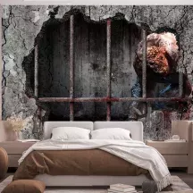 Papier Peint Panoramique Mur Prison Monstre