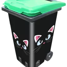 Sticker poubelle personnalisée Chat