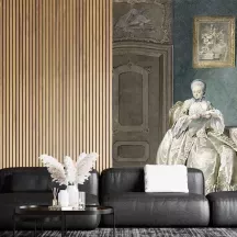 Papier Peint Panoramique Peinture 19e siècle Jacobus Buys - Jeune Brodeuse à la Cage