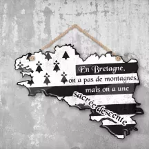 Plaque murale personnalisée Bretagne – déco humour avec photo