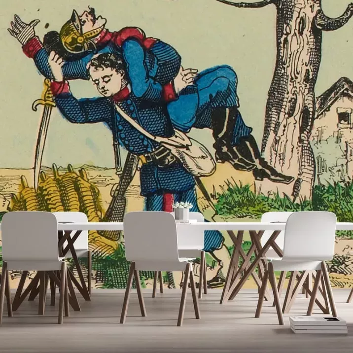 Papier Peint Panoramique Estampe 19e siècle - Léonce Cellier