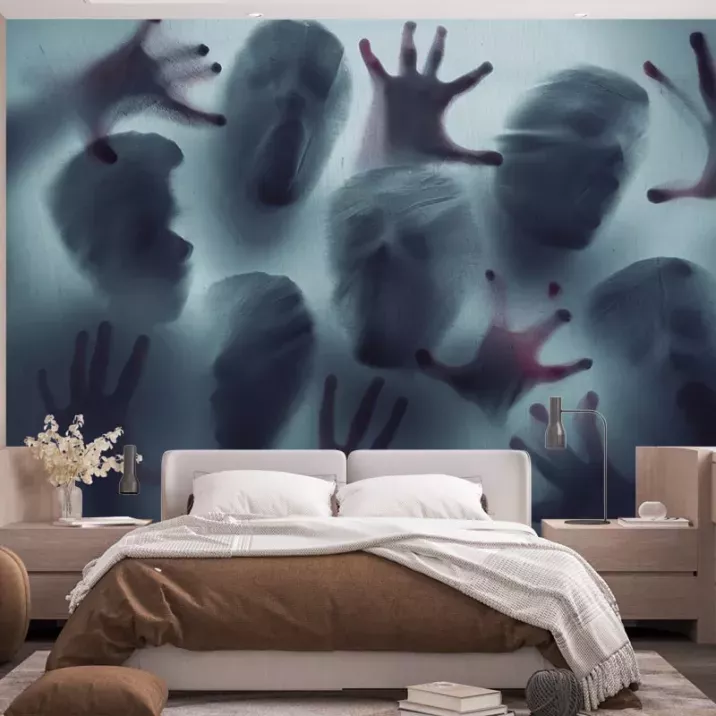 Papier Peint Panoramique Hommes Dans Le Mur