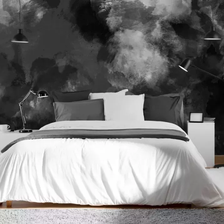 Papier Peint Panoramique Peinture Noir