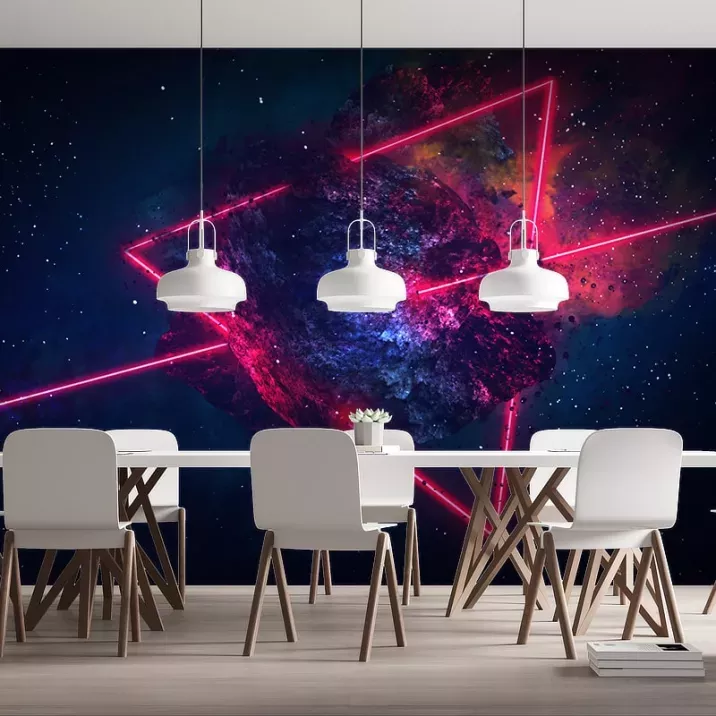 Papier Peint Panoramique Galaxie Neon