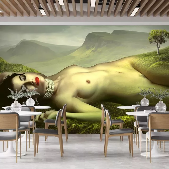 Papier Peint Panoramique Femmes Montagne