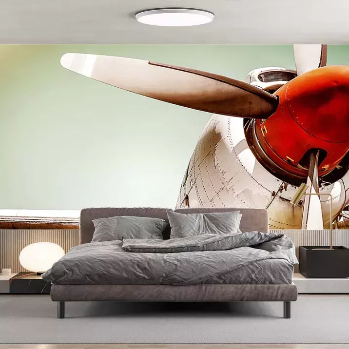 Papier Peint Panoramique Avion Vintage 2