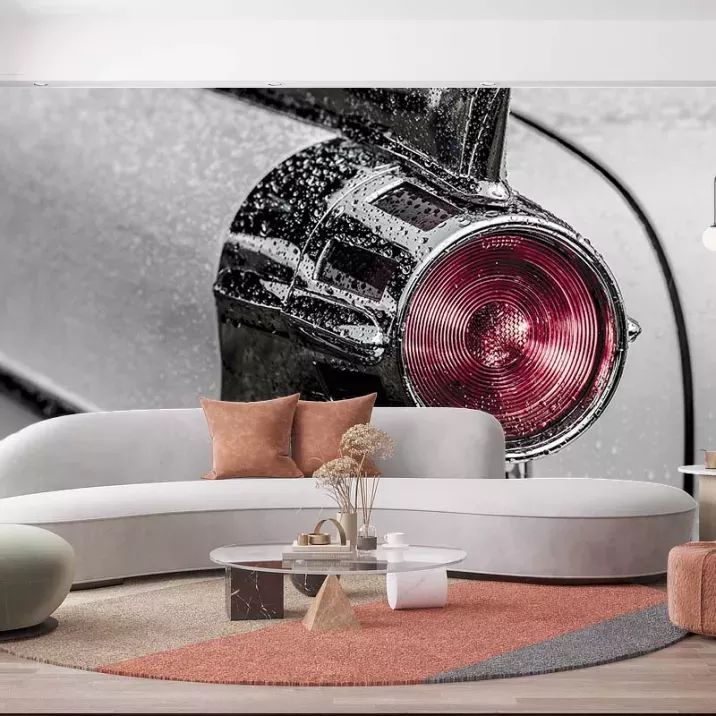 Papier Peint Panoramique Vintage Voiture Feu Arrière