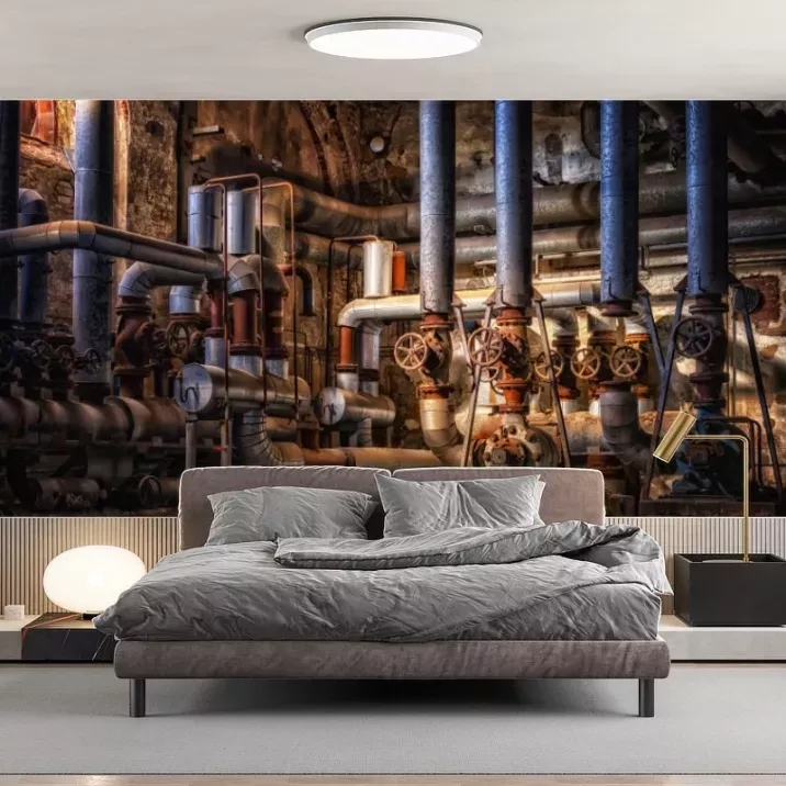 Papier peint Panoramique Tuyaux Vintage