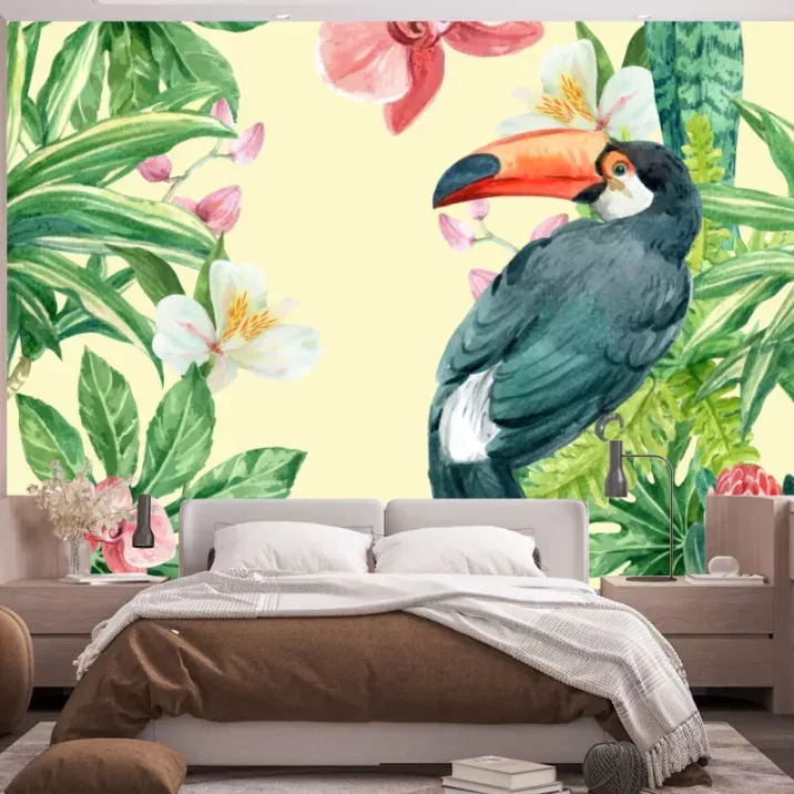 Papier peint Panoramique Tropical Toucan