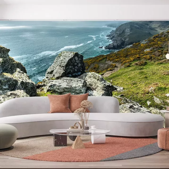 Papier Peint Panoramique Montagne Océan