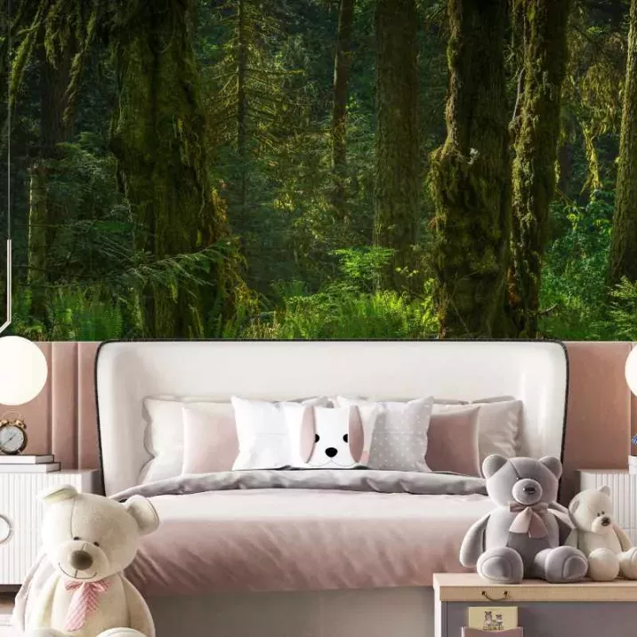 Papier Peint Panoramique Jungle Feuilles