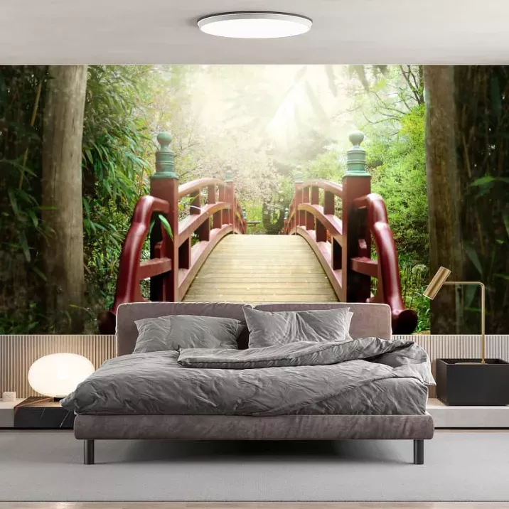 Papier Peint Panoramique Jardin Japonais