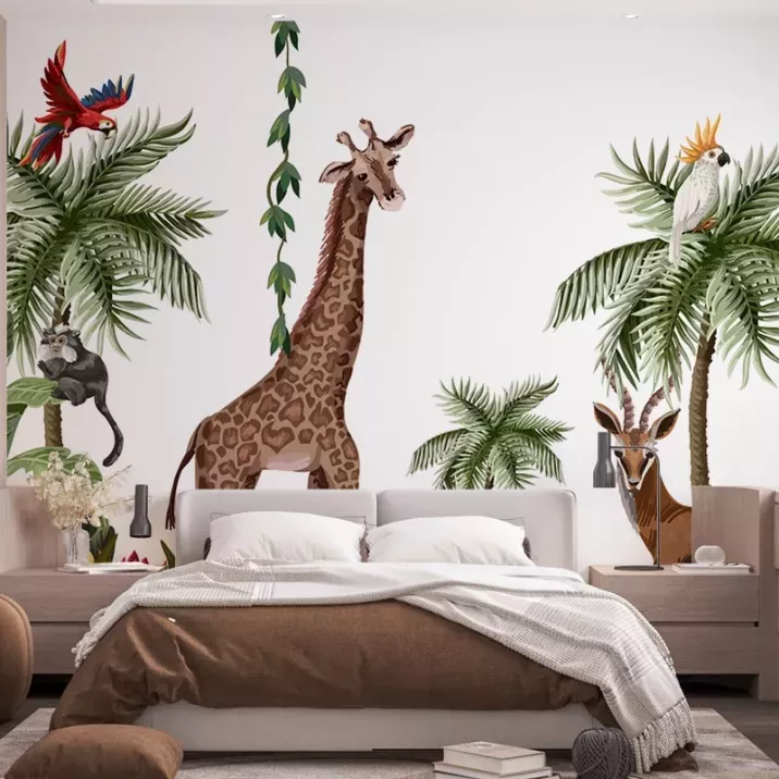 Papier peint Panoramique Jungle animaux 3