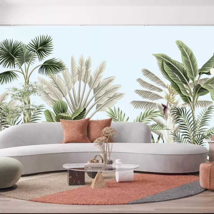 Papier peint Panoramique Arbres Tropicaux