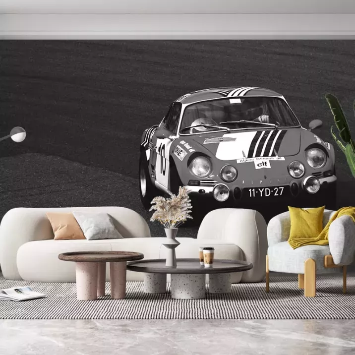 Papier Peint Panoramique Alpine Course Vintage