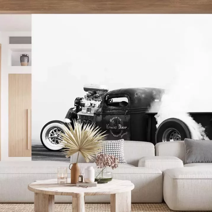 Papier Peint Panoramique Burn Hotrod Kustom